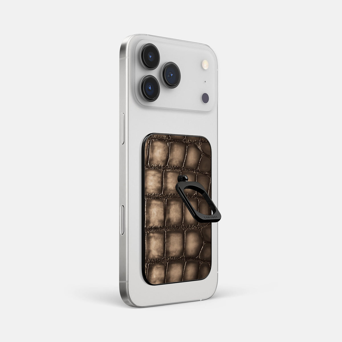 MagSafe Ring For iPhone 18 Pro Max In Patina Alligator -1 | Etoupe-Black