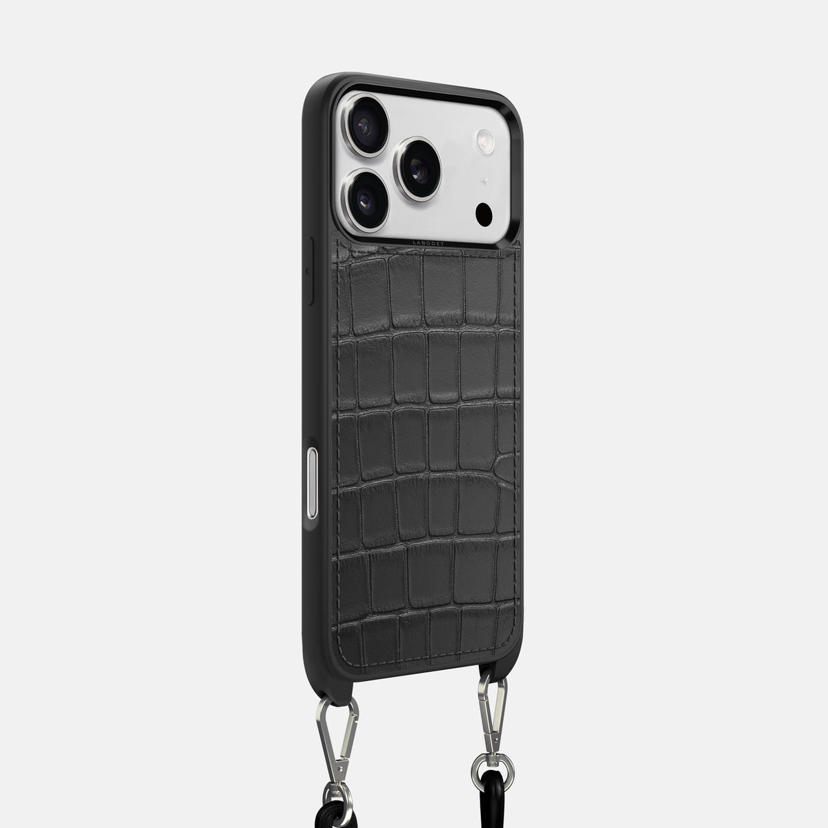Crossbody Sport Case For iPhone 18 Pro In Alligator -2 | Grey