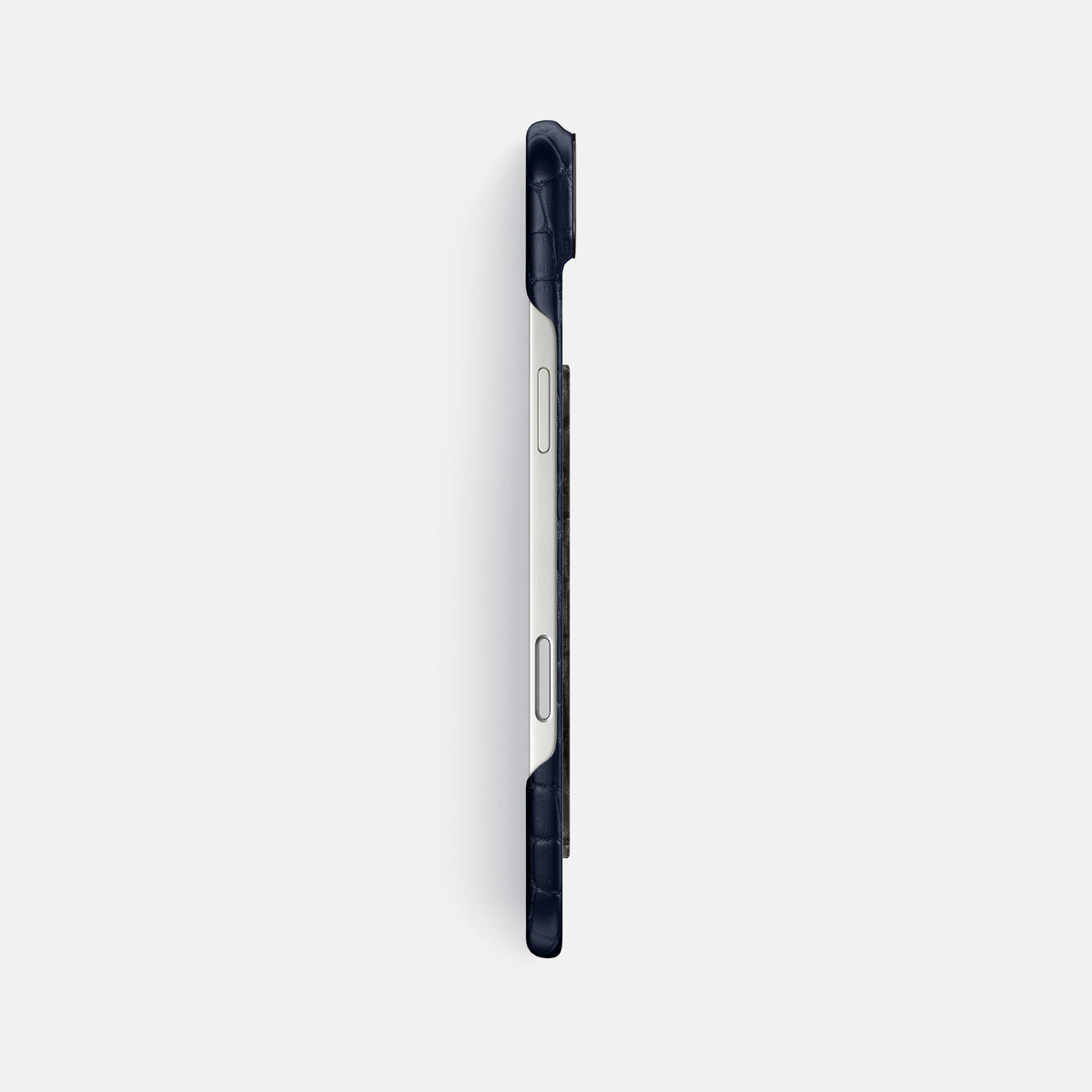 Classic Case With Carbon Dragon For iPhone 17 Air In Alligator -3 | Navy-Blue-Black