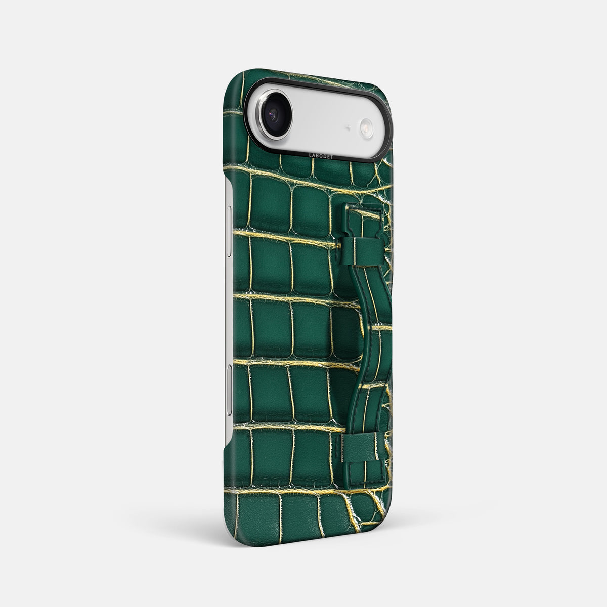 Handle Case For iPhone 17 Air In Patina Alligator -2 | Cambridge-Black