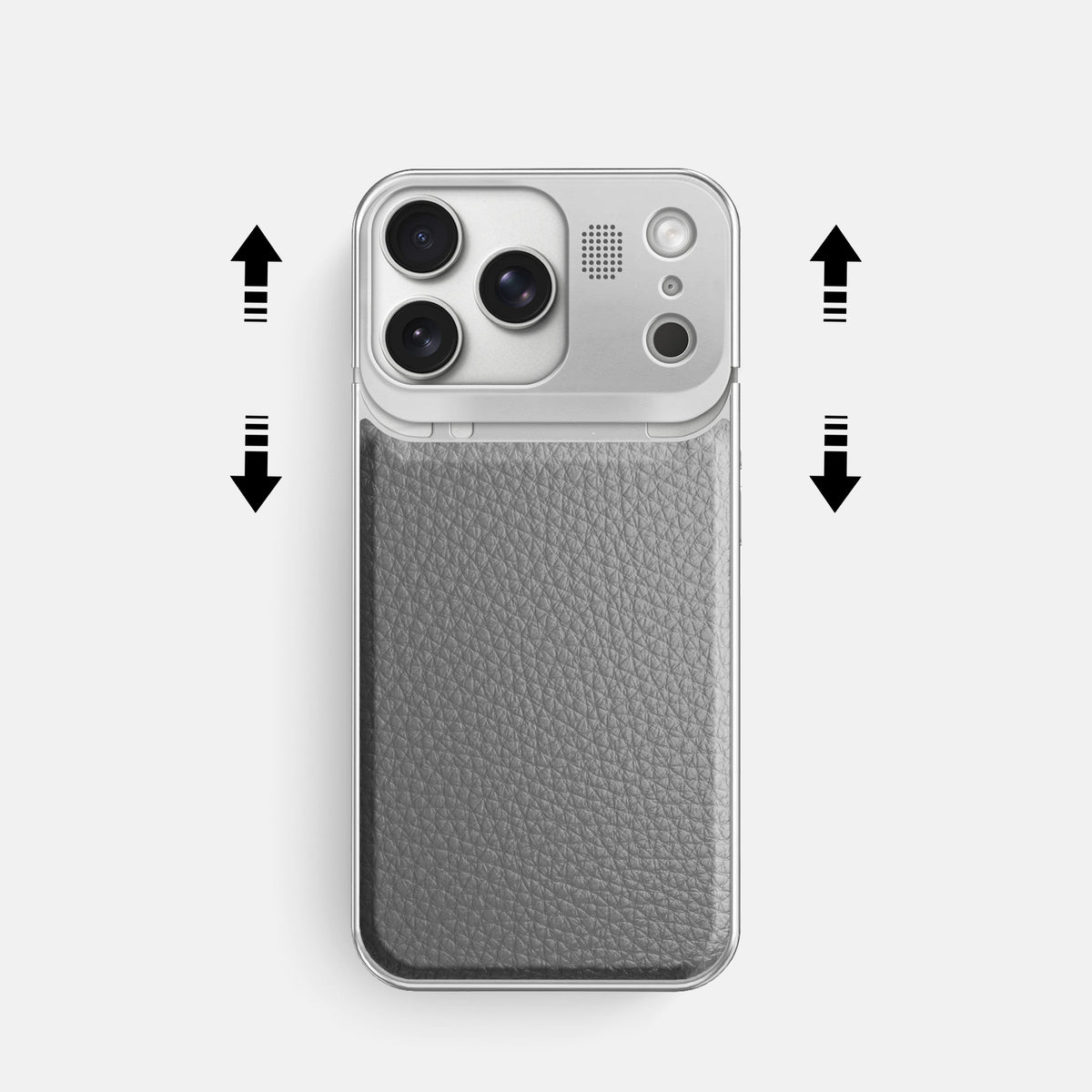Metal Case For iPhone 17 Pro In Calf -2 | Souris-Steel