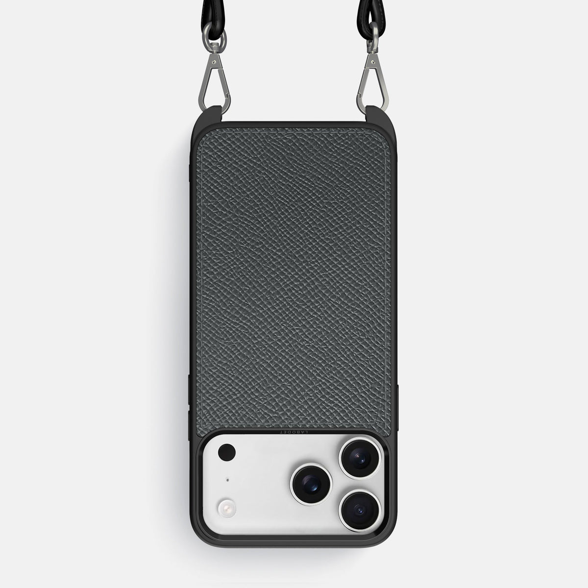 Crossbody Sport Case For iPhone 18 Pro Max In Epsom-Style Calf -1 | Grey