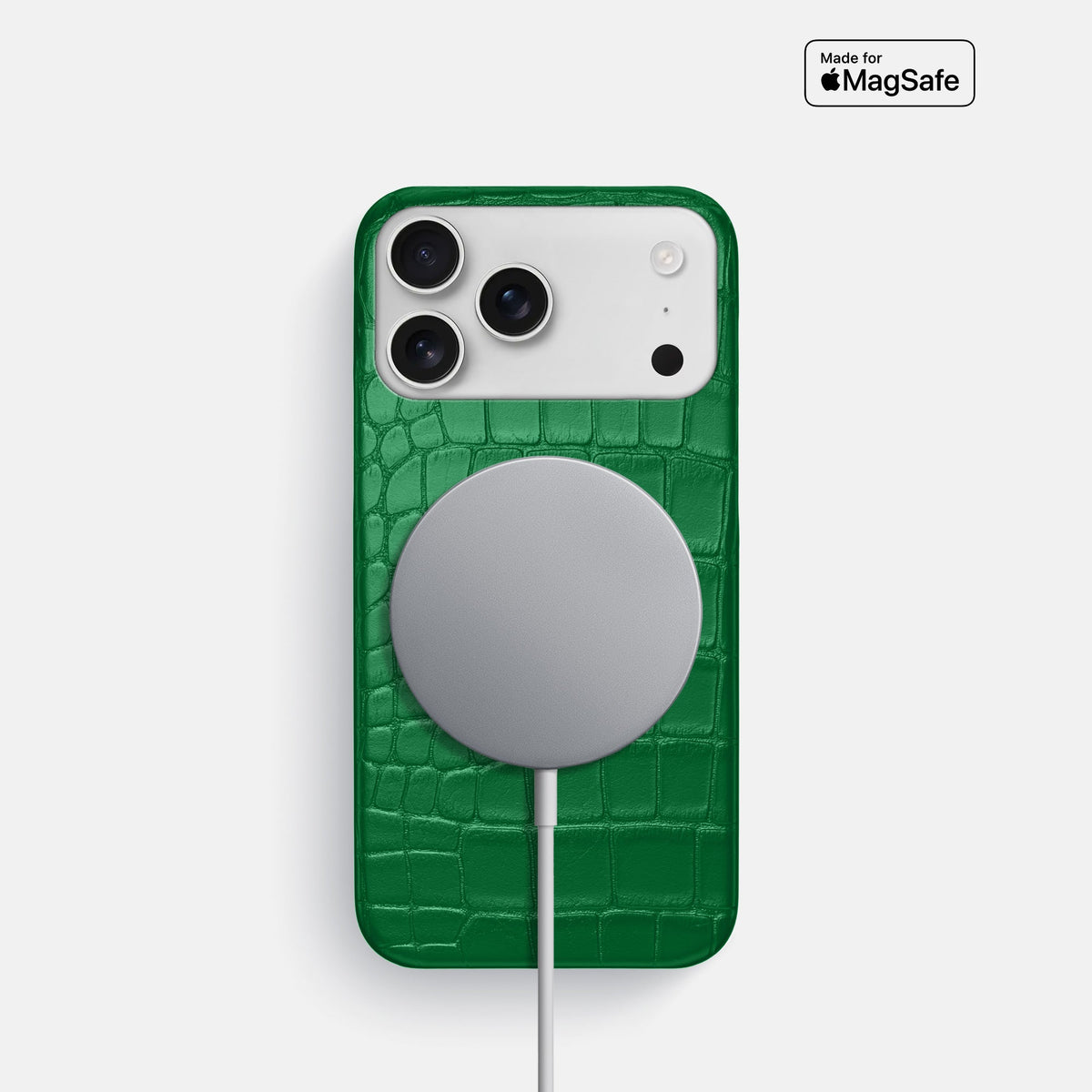 Slim Case For iPhone 18 Pro In Alligator -5 | Forest-Green