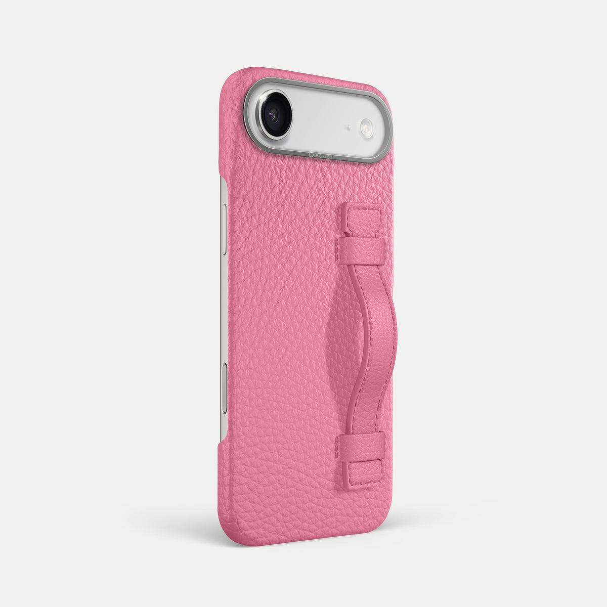 Handle Case For iPhone 17 Air In Calf -2 | Pink-Steel