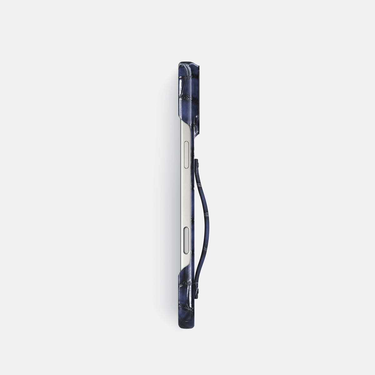 Finger Case For iPhone 17 Pro In Patina Alligator -3 | Havana-Blue-Black