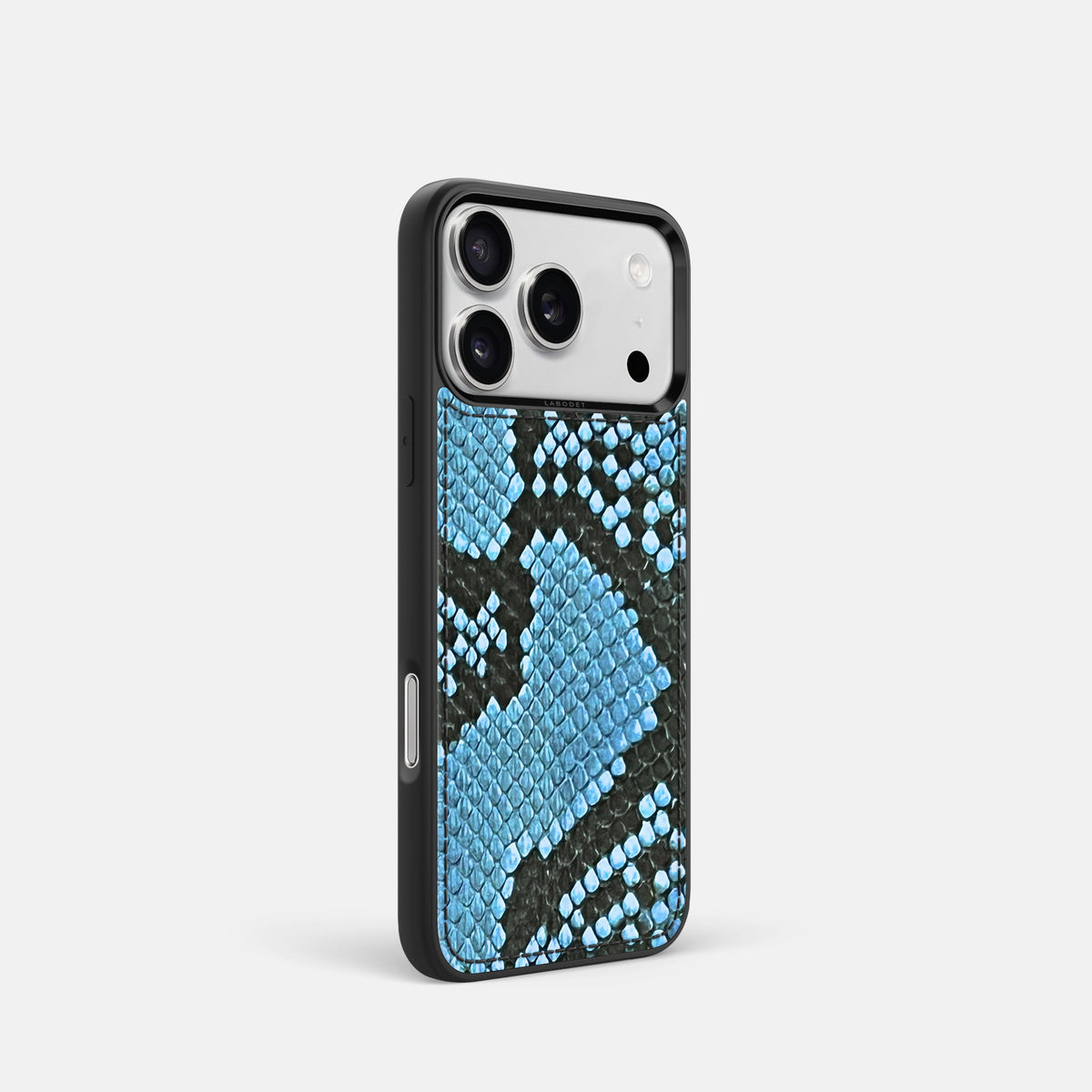 Sport Case For iPhone 18 Pro In Deluxe Python -2 | Pacific-Blue