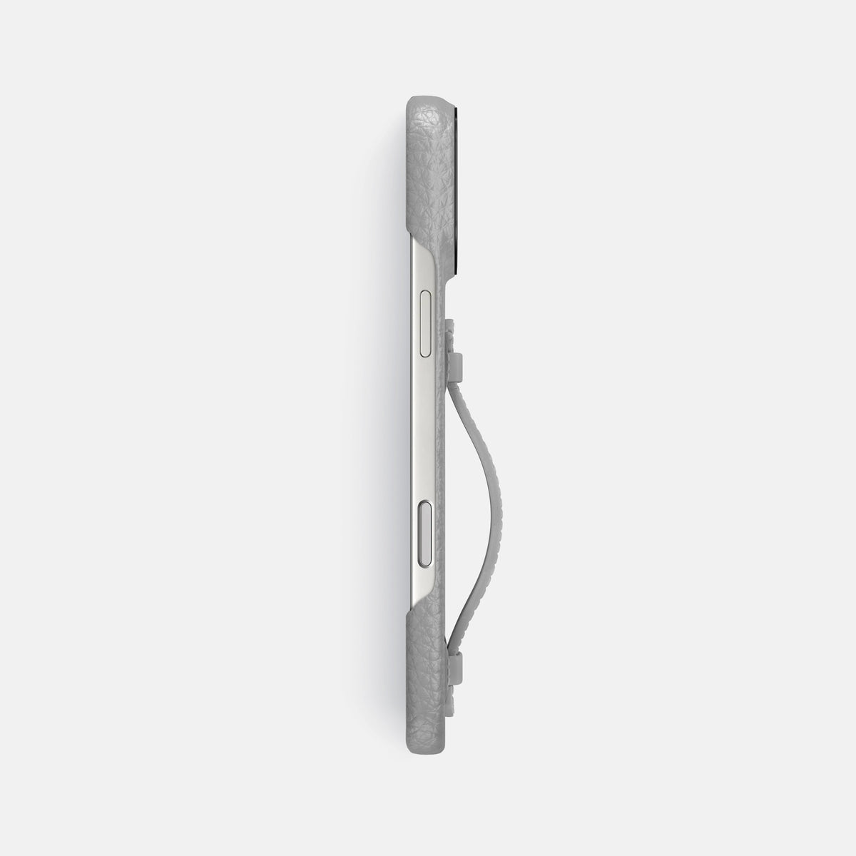 Center Handle For iPhone 17 Pro Max In Calf -2 | Nuage-Black