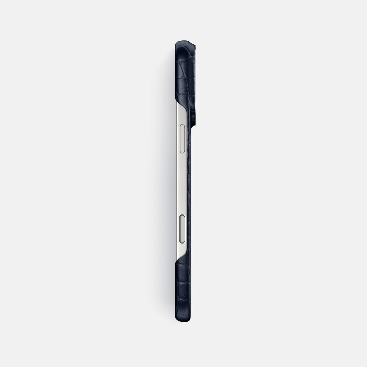 Classic Case For iPhone 17 Pro Max In Alligator -3 | Navy-Blue-Steel