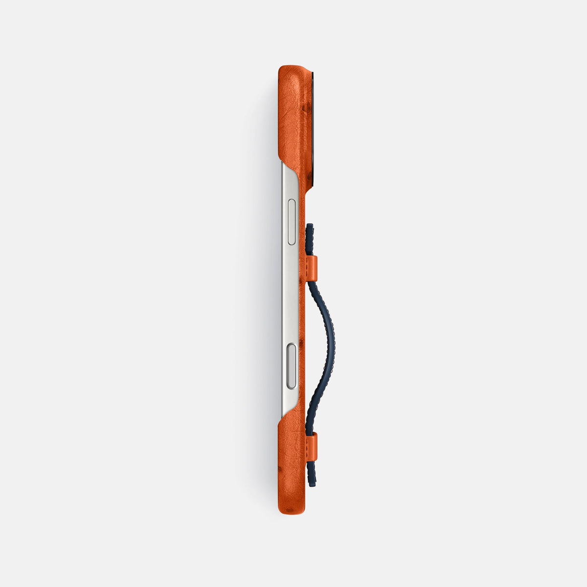 Handle Case Coloré For iPhone 18 Pro Max In Ostrich -3 | Orange-Black