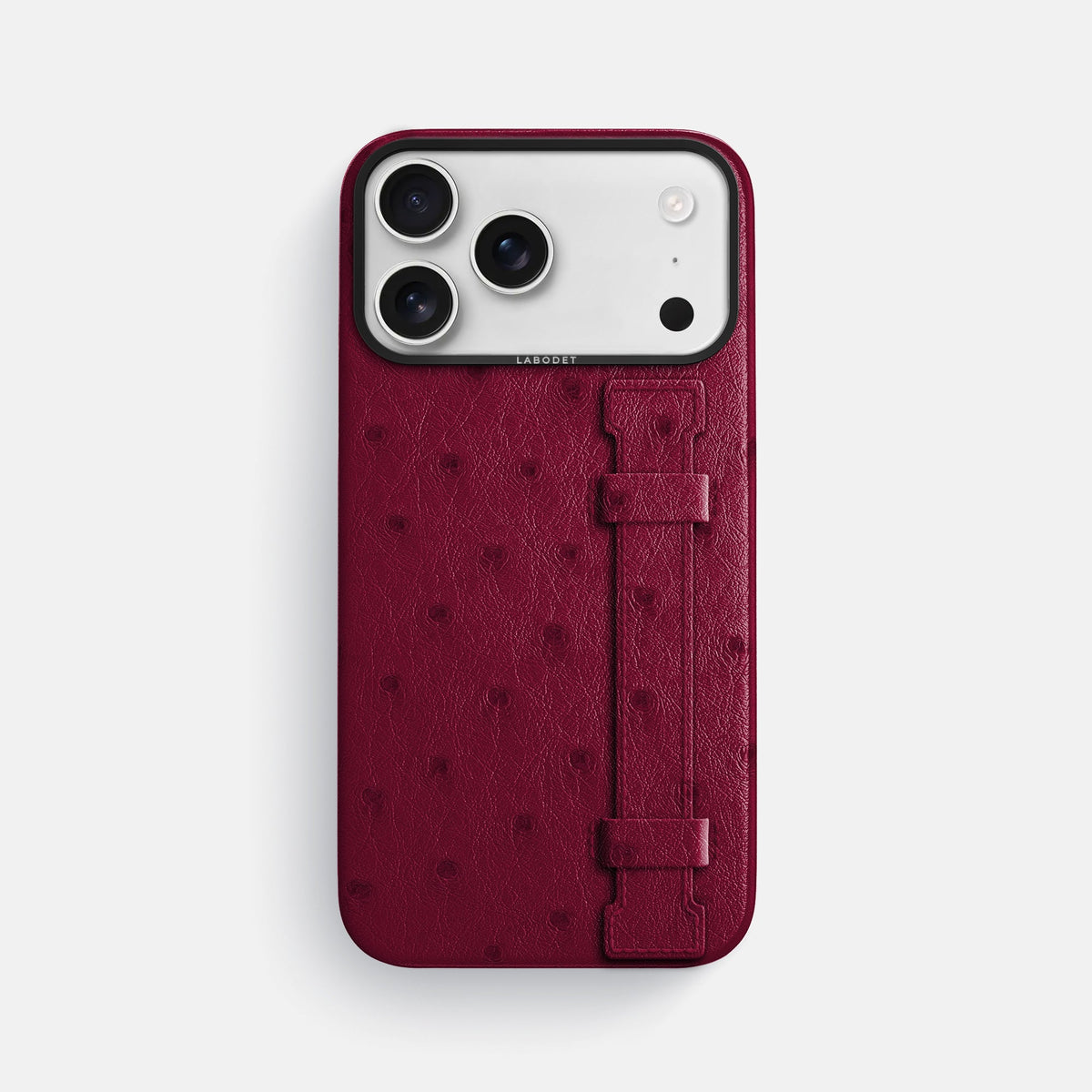Handle Case For iPhone 18 Pro Max In Ostrich -1 | Bordeaux-Black