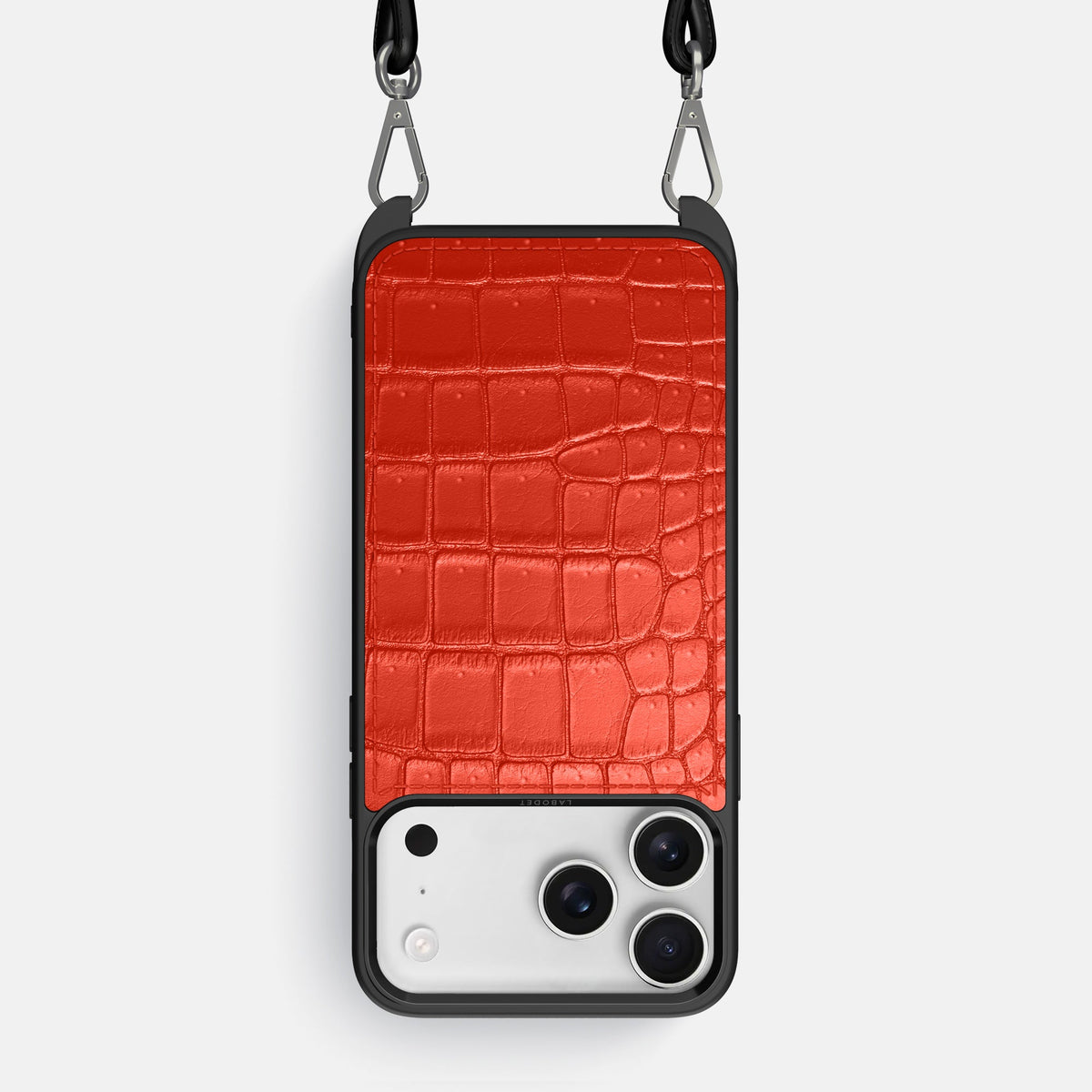 Crossbody Sport Case For iPhone 18 Pro Max In Porosus Crocodile -1 | Rust