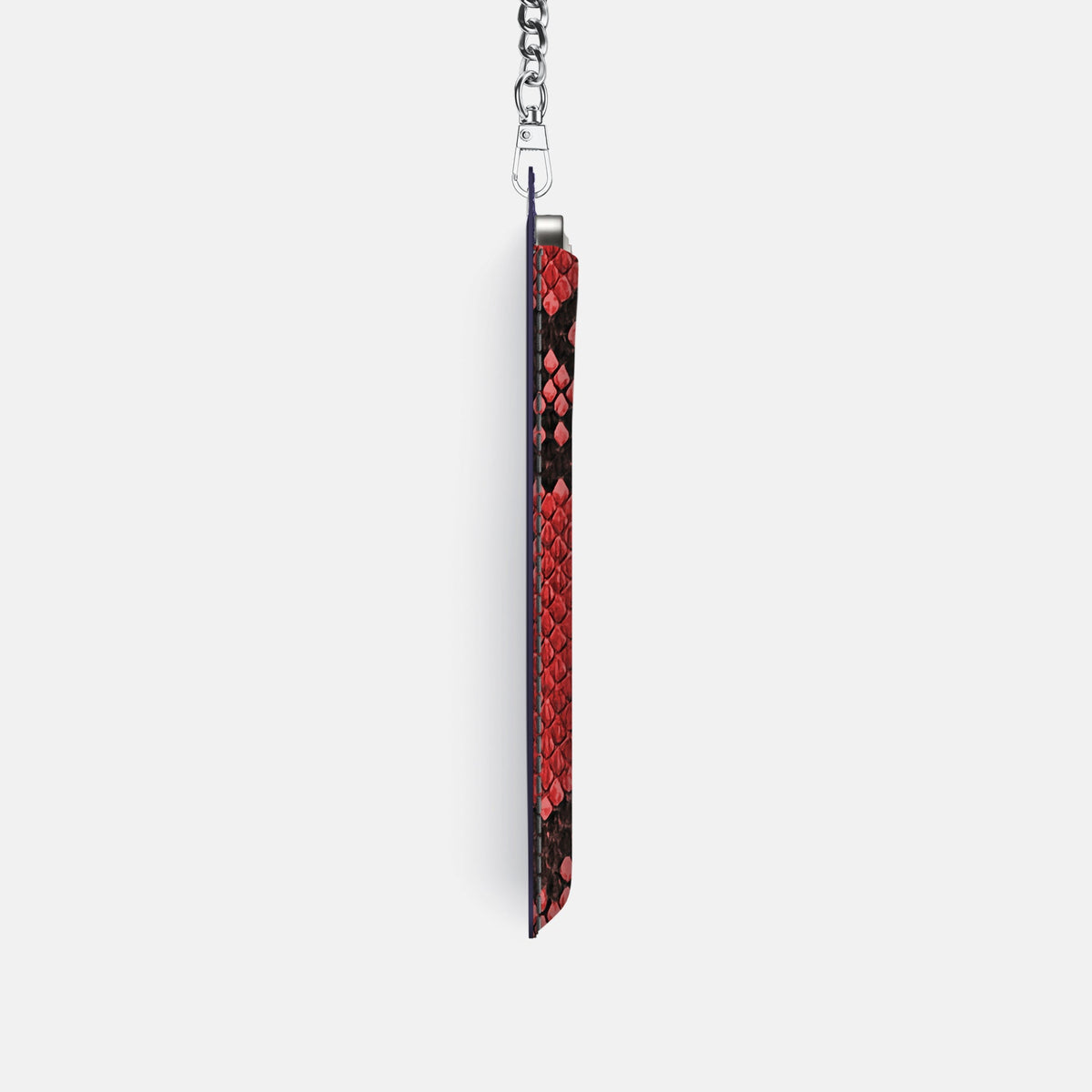 Crossbody Bag For iPhone 18 Pro In Deluxe Python -4 | Red-Steel