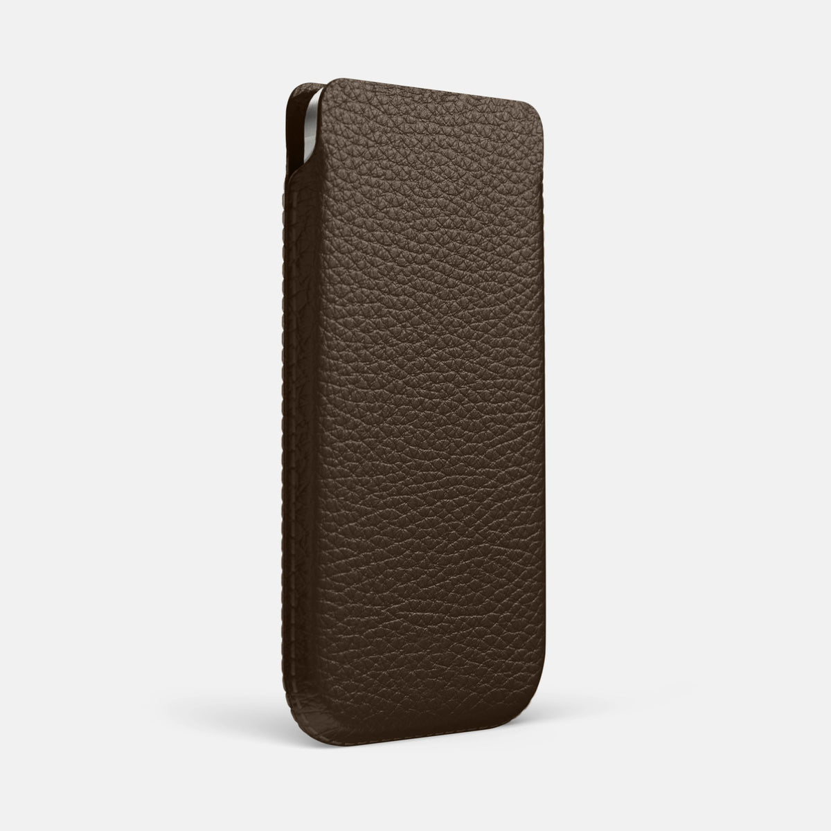 Pouch Case For iPhone 18 Pro Max In Calf -2 | Dark-Brown