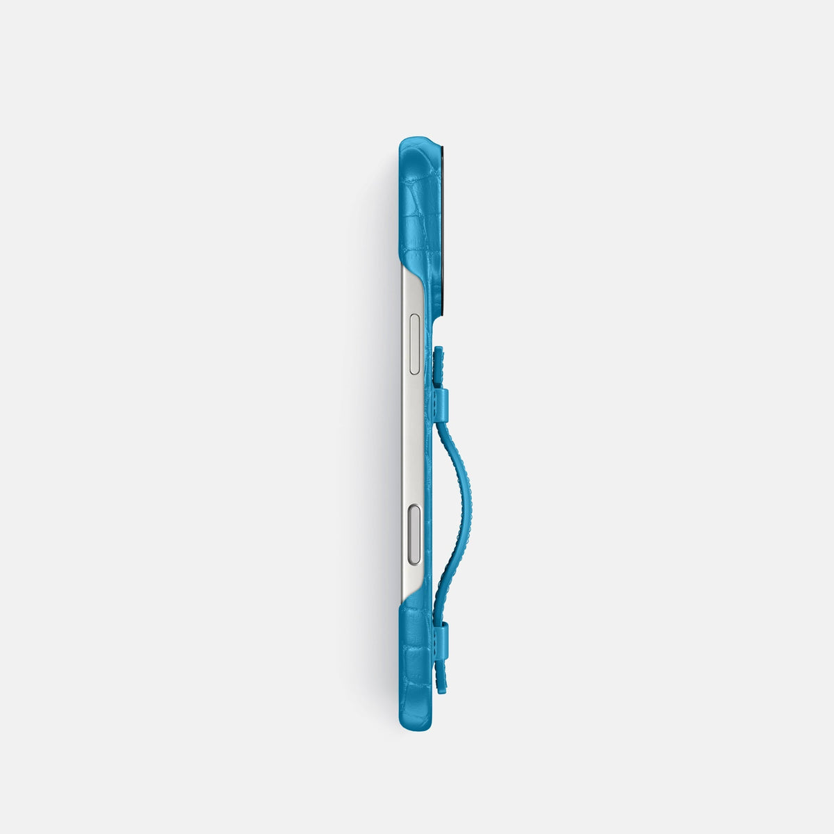 Handle Case For iPhone 18 Pro In Alligator -3 | Curaçao-Blue-Black