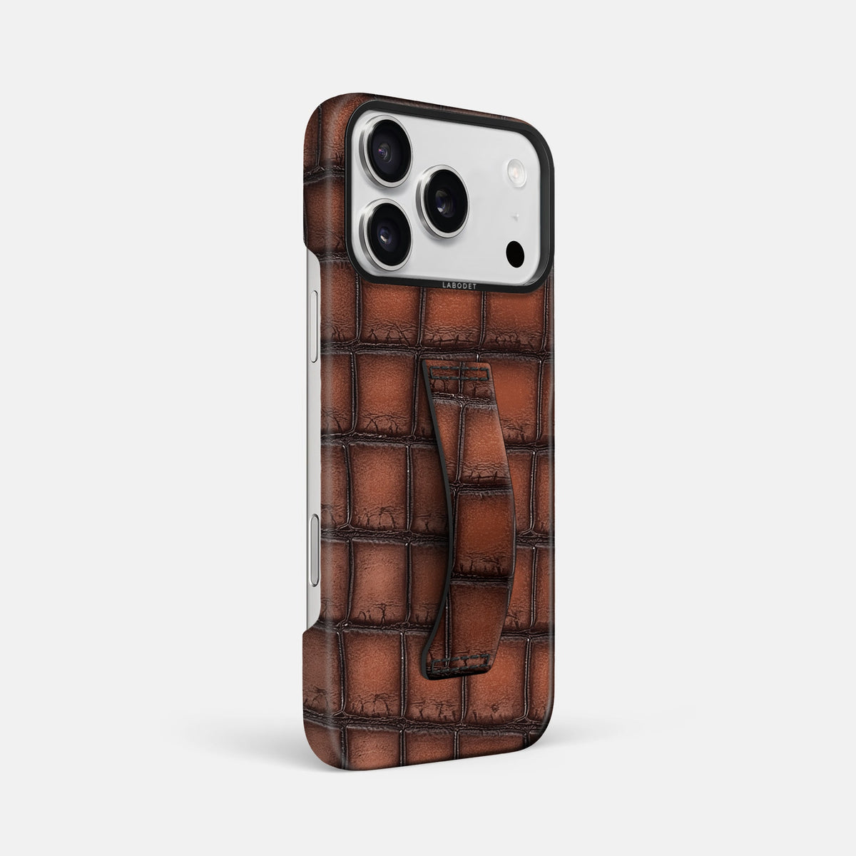 Finger Case For iPhone 18 Pro Max In Patina Alligator -2 | Baobab-Black