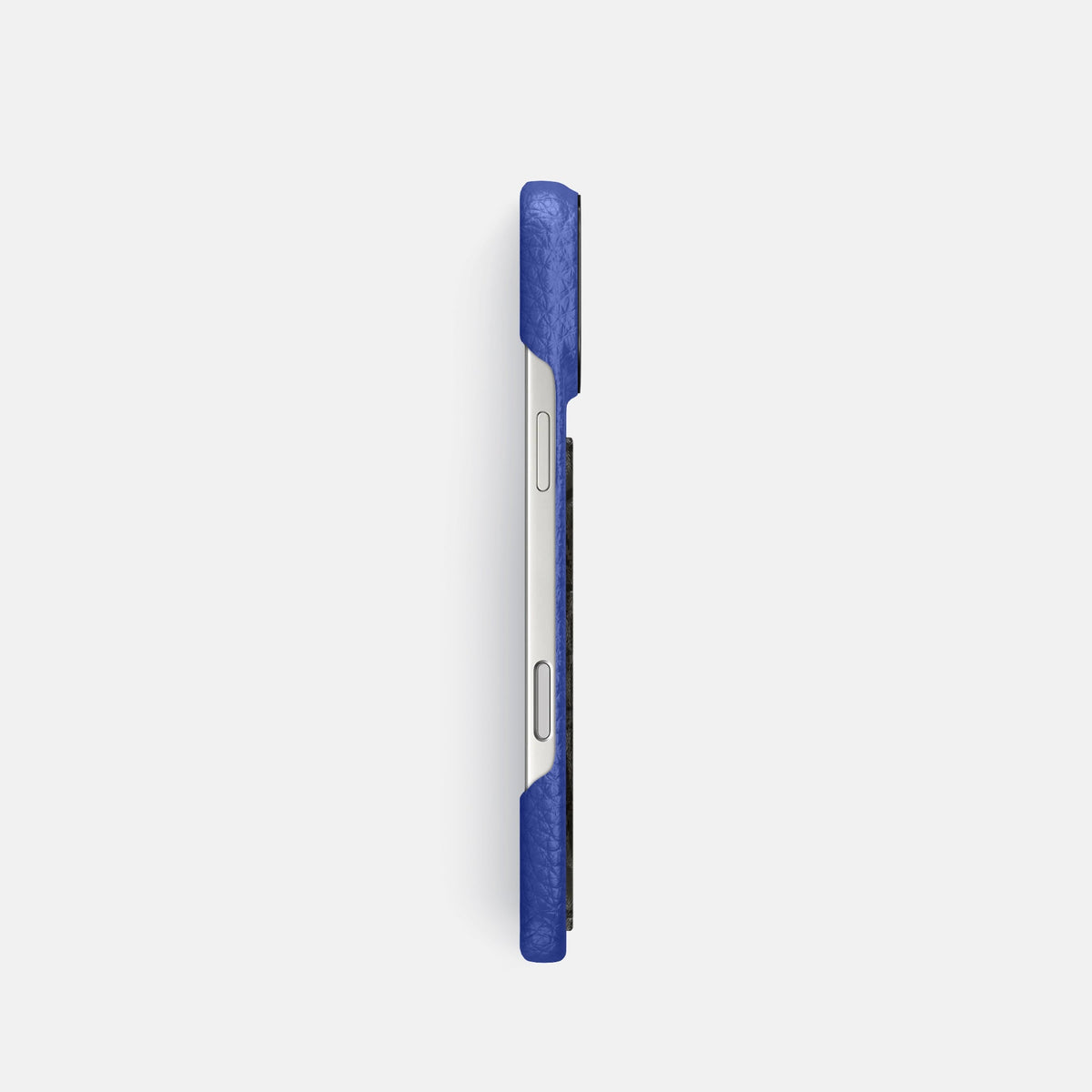 Classic Case With Carbon Dragon For iPhone 18 Pro In Calf -3 | Royal-Blue-Black