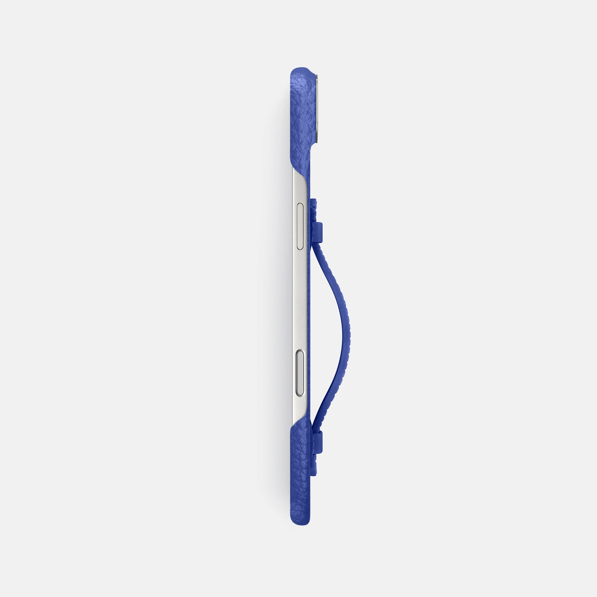 Center Handle For iPhone 17 Air In Calf -2 | Royal-Blue-Steel