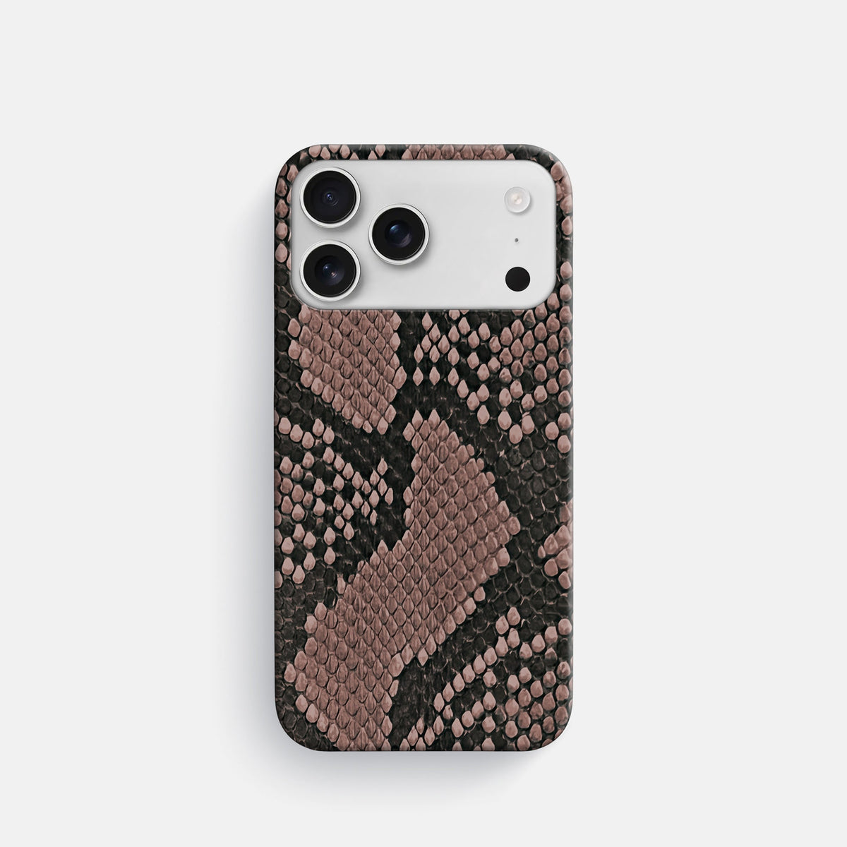 Slim Case For iPhone 18 Pro In Deluxe Python -1 | Mahogany-Brown