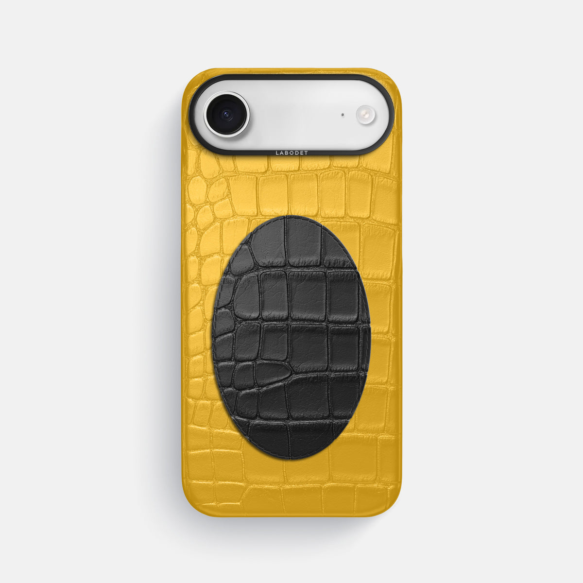 Classic Case With Oval For iPhone 17 Air In Alligator -1 | Yellow-Black