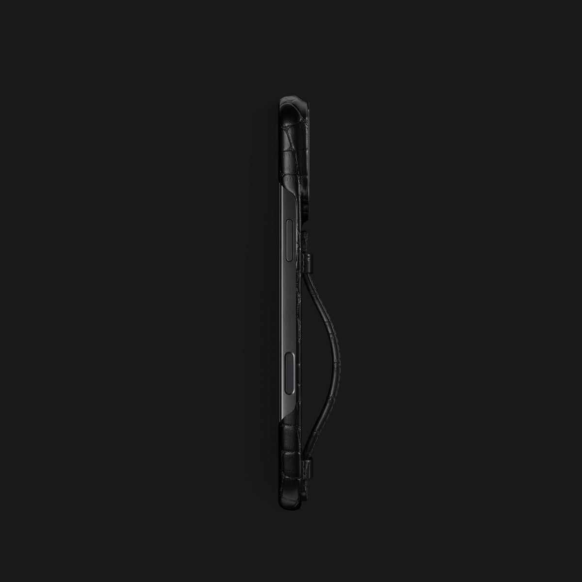 Center Handle Edition Black For iPhone 17 Pro In Alligator -2 | Edition-Black-Black
