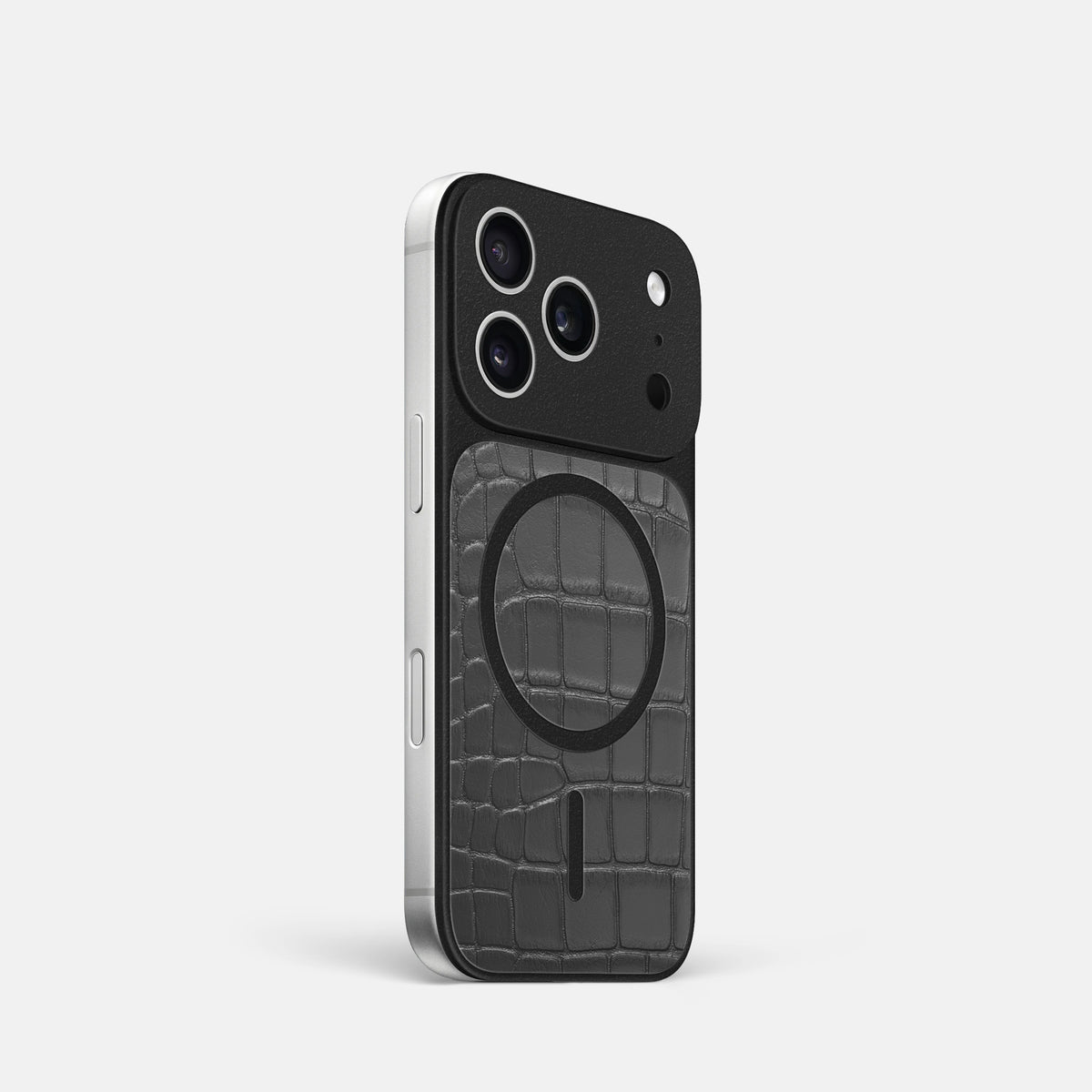 MagSafe Mask For iPhone 17 Pro In Alligator -2 | Grey