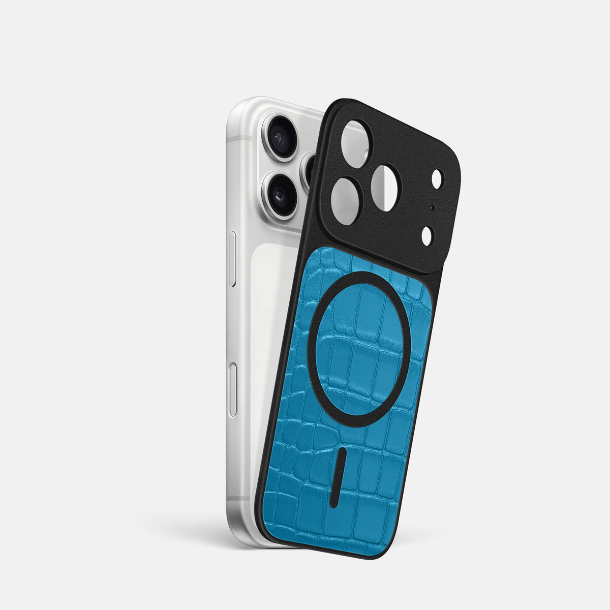MagSafe Mask For iPhone 17 Pro In Alligator -1 | Curaçao-Blue