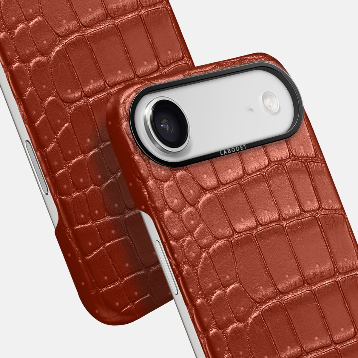 Classic Case For iPhone 17 Air In Porosus Crocodile -6 | Nuts-Black