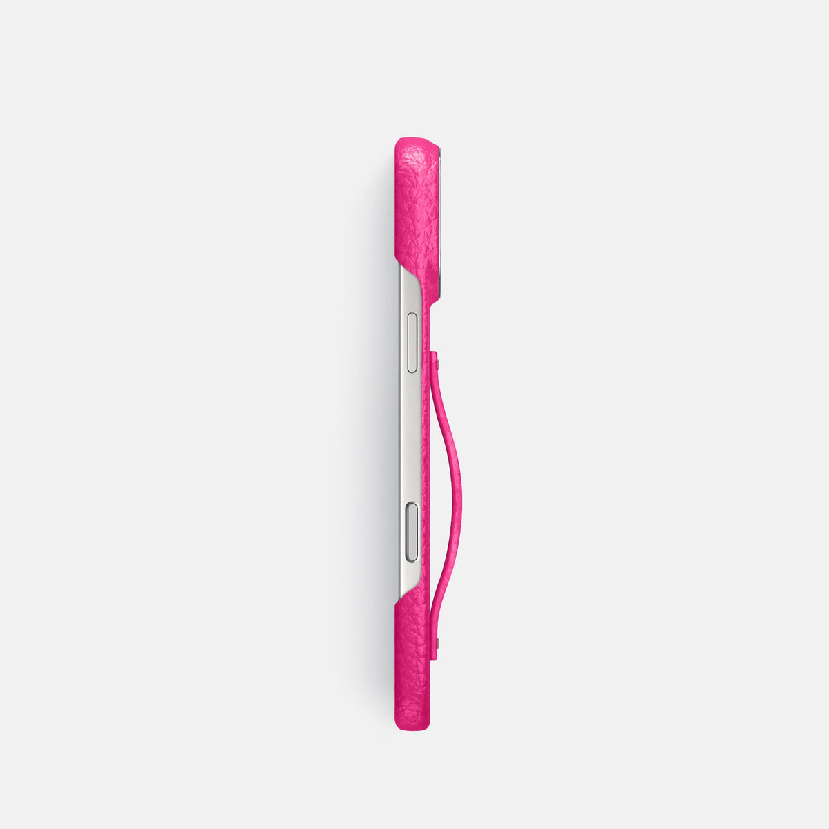 Finger Case For iPhone 18 Pro In Calf -3 | Magenta-Steel