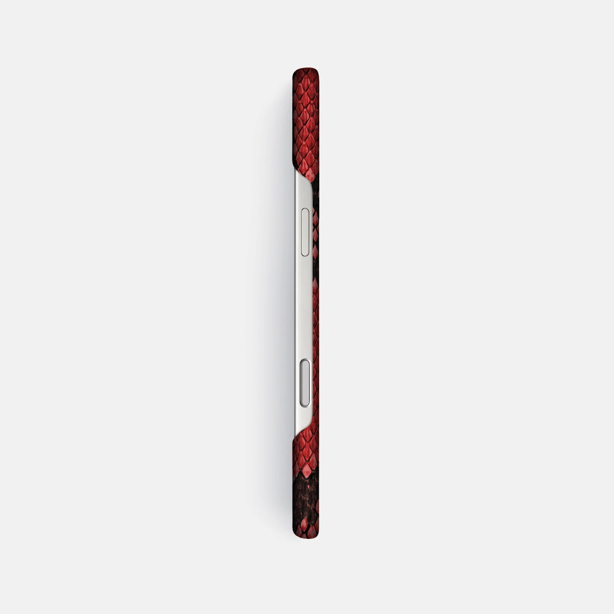 Slim Case For iPhone 18 Pro Max In Deluxe Python -3 | Red
