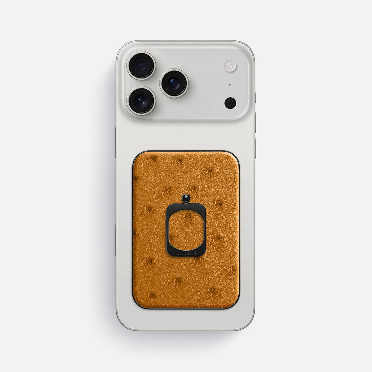 MagSafe Ring For iPhone 17 Pro Max In Ostrich -2 | Chestnut-Black