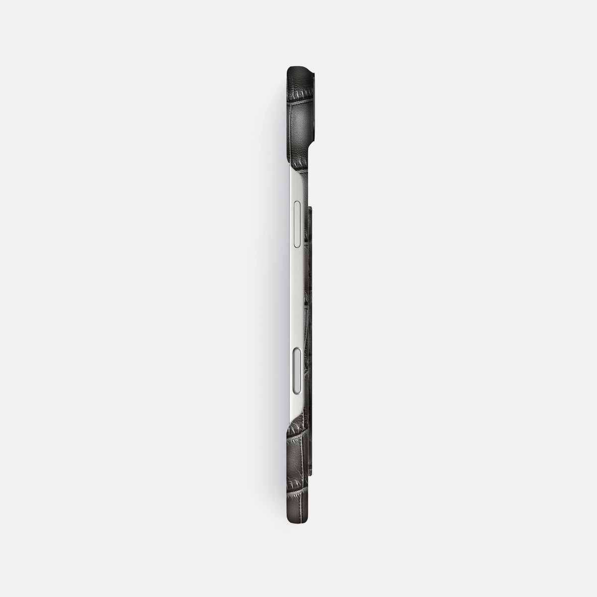 Classic Case With Carbon Dragon For iPhone 17 Air In Patina Alligator -3 | Grey-Black