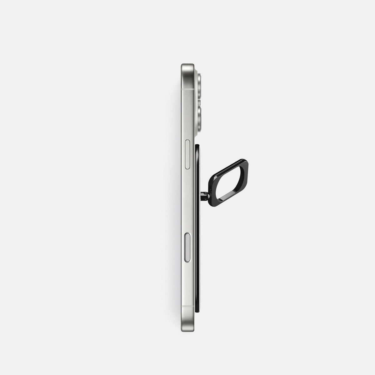 MagSafe Ring For iPhone 18 Pro In Shiny Alligator -3 | White-Black