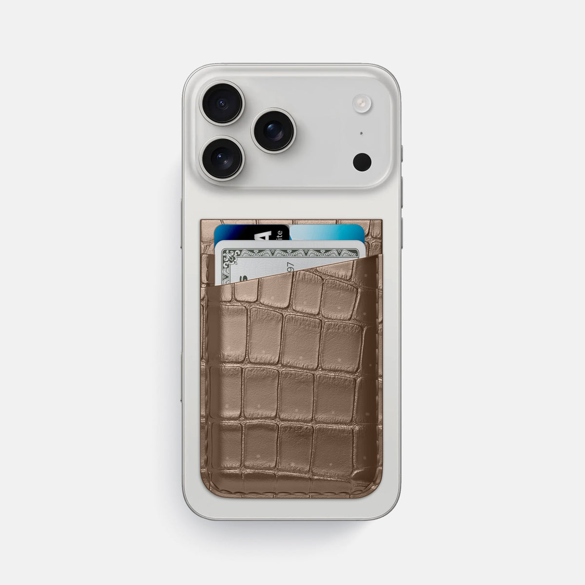 MagSafe Wallet For iPhone 17 Pro Max In Porosus Crocodile