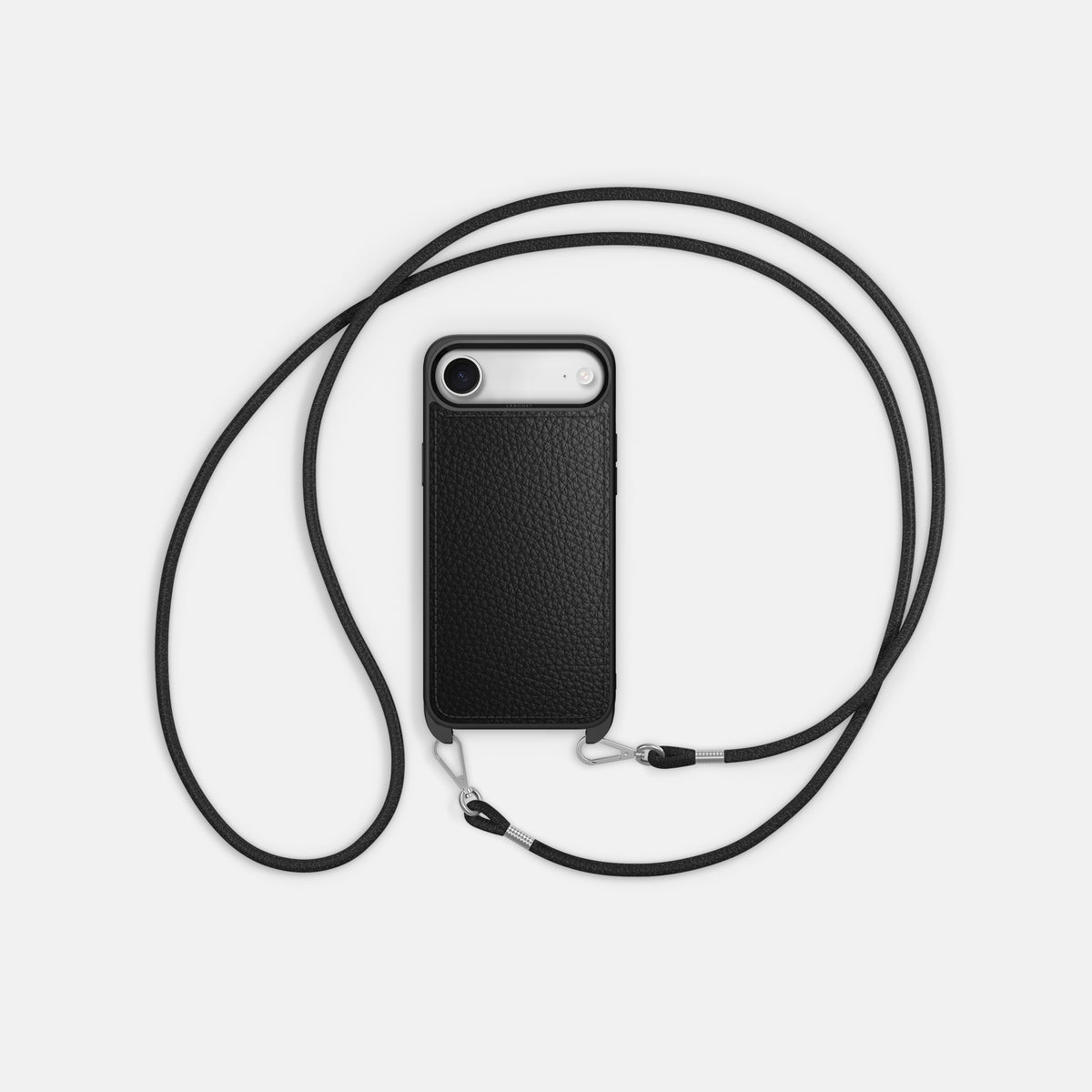 Crossbody Sport Case For iPhone 17 Air In Calf -5 | Black