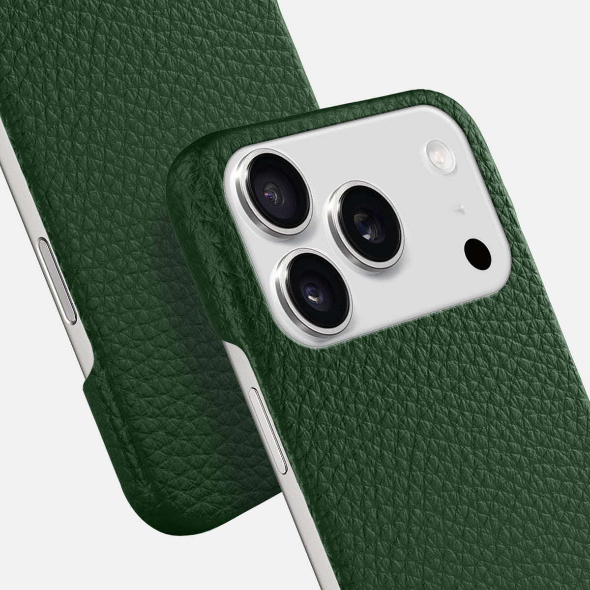 Slim Case For iPhone 18 Pro In Calf -6 | Dark-Green
