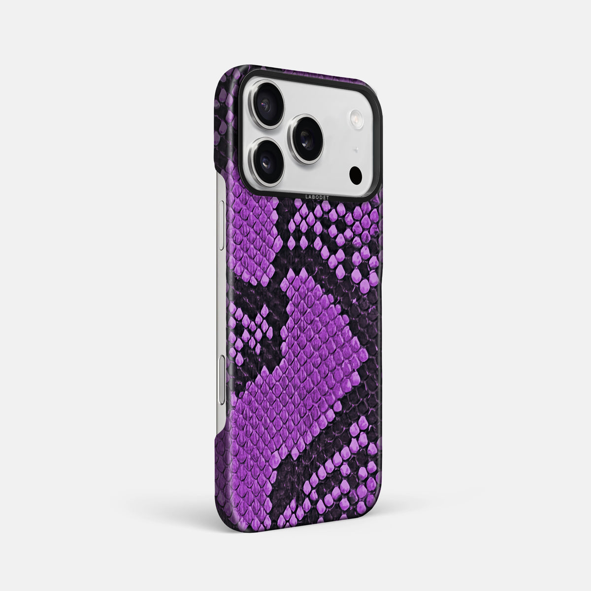 Classic Case For iPhone 17 Pro Max In Deluxe Python -2 | Purple-Black