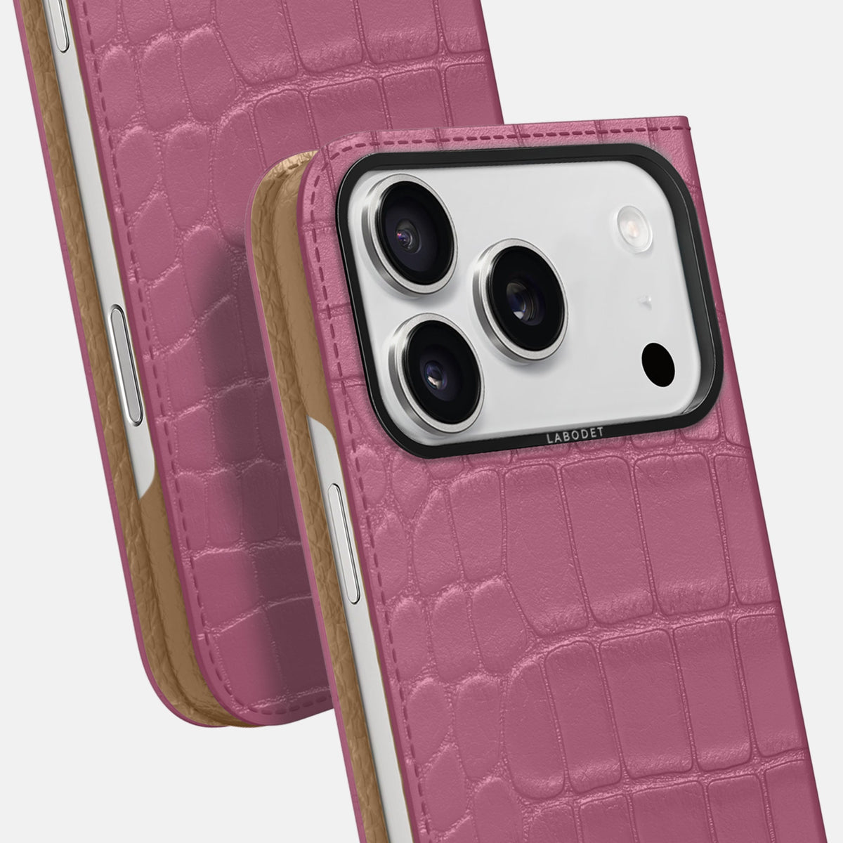 Folio Case For iPhone 18 Pro Max In Alligator -5 | Pink-Lagoon-Black