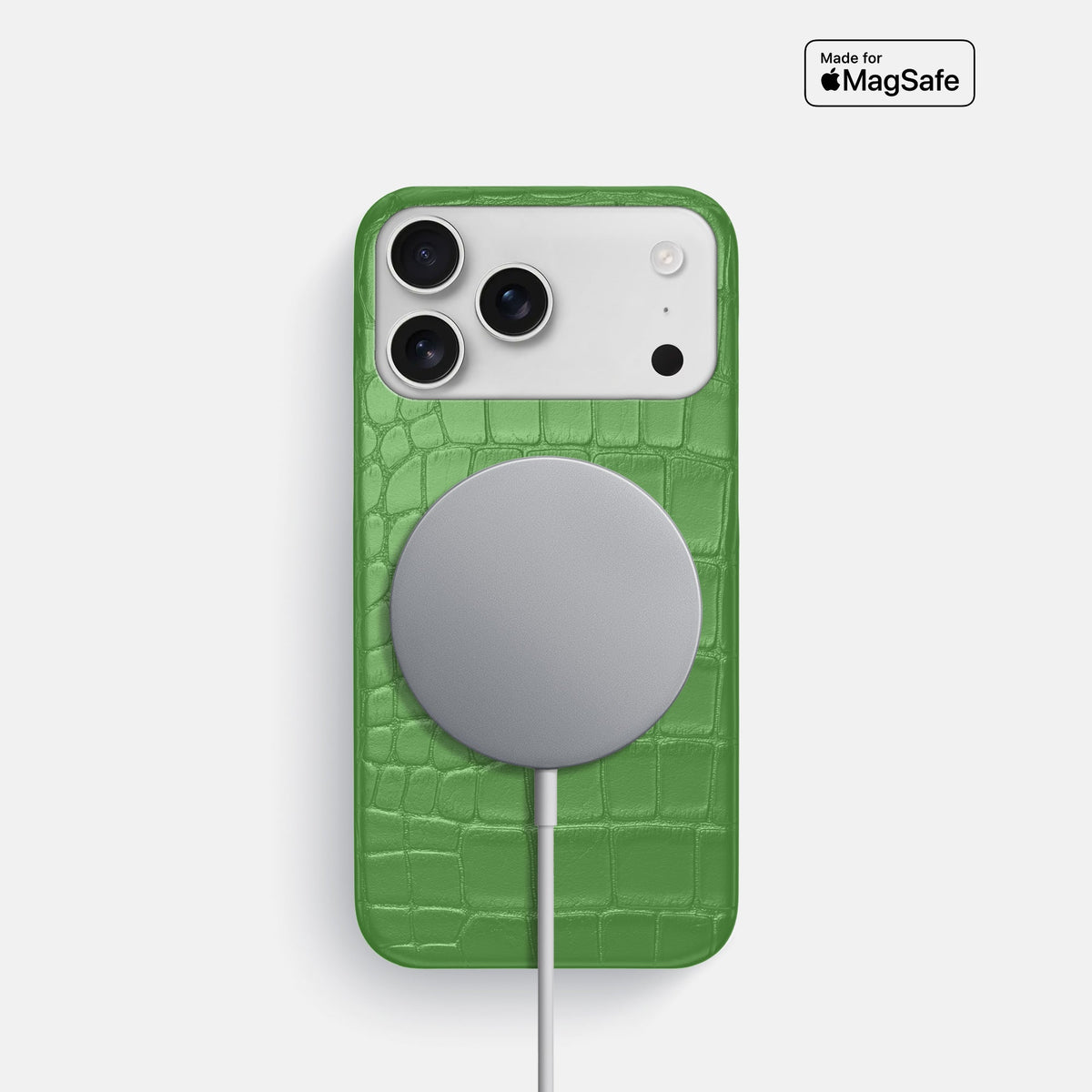 Slim Case For iPhone 18 Pro In Alligator -5 | Apple-Green