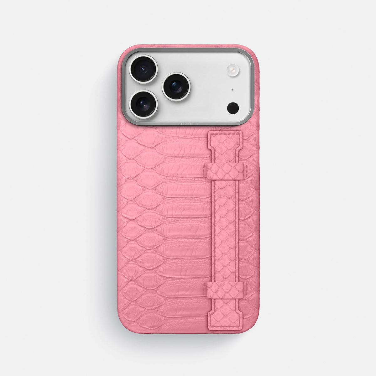 Handle Case For iPhone 18 Pro Max In Python -1 | Pink-Steel