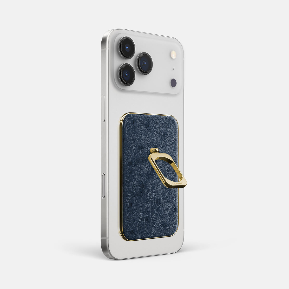 MagSafe Ring For iPhone 17 Pro Max In Ostrich -1 | Navy-Blue-Gold