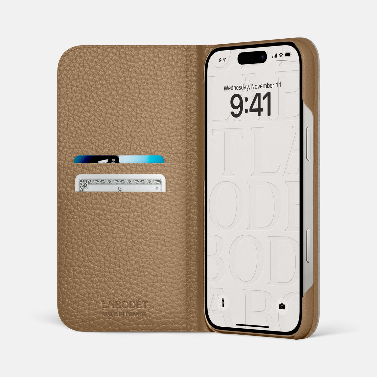 Folio Slim Case For iPhone 18 Pro Max In Ostrich -2 | Chestnut