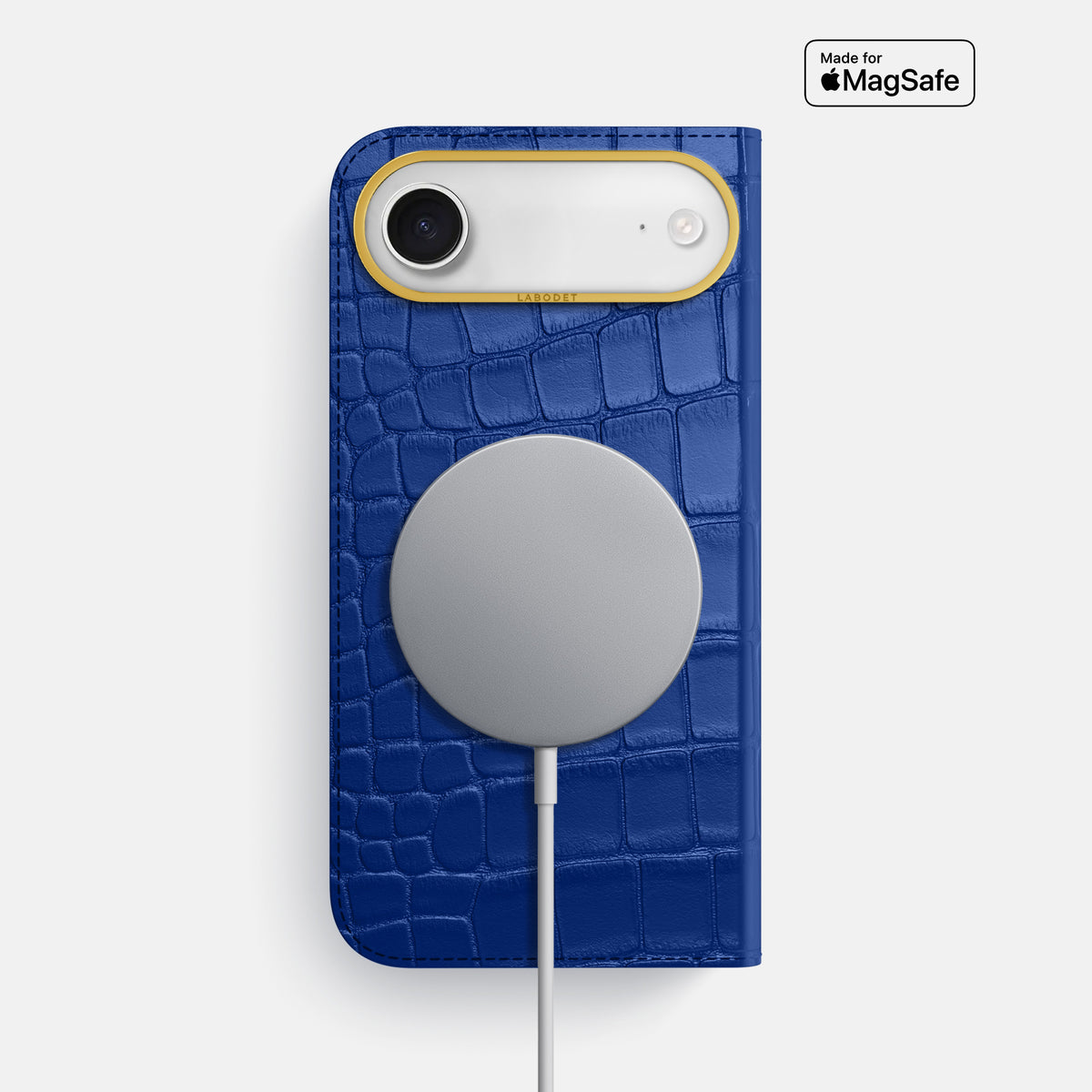 Folio Case For iPhone 17 Air In Alligator -3 | Royal-Blue-Gold
