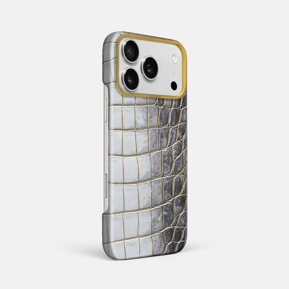 Classic Case For iPhone 18 Pro Max In Himalayan Crocodile -2 | Gold-Gold