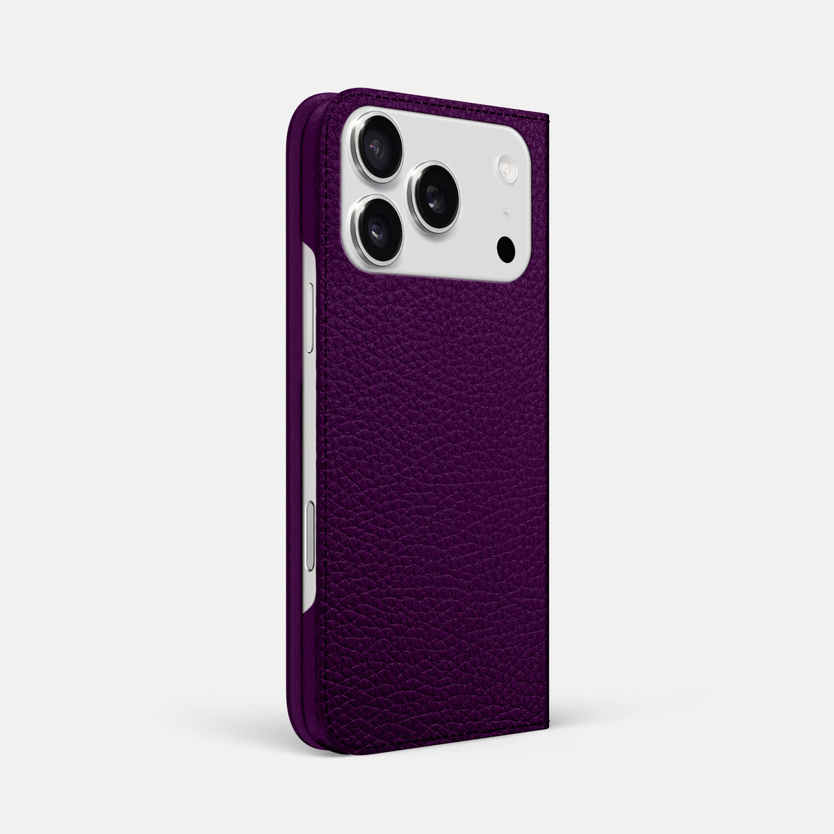 Folio Slim Case For iPhone 17 Pro Max In Calf -1 | Violet