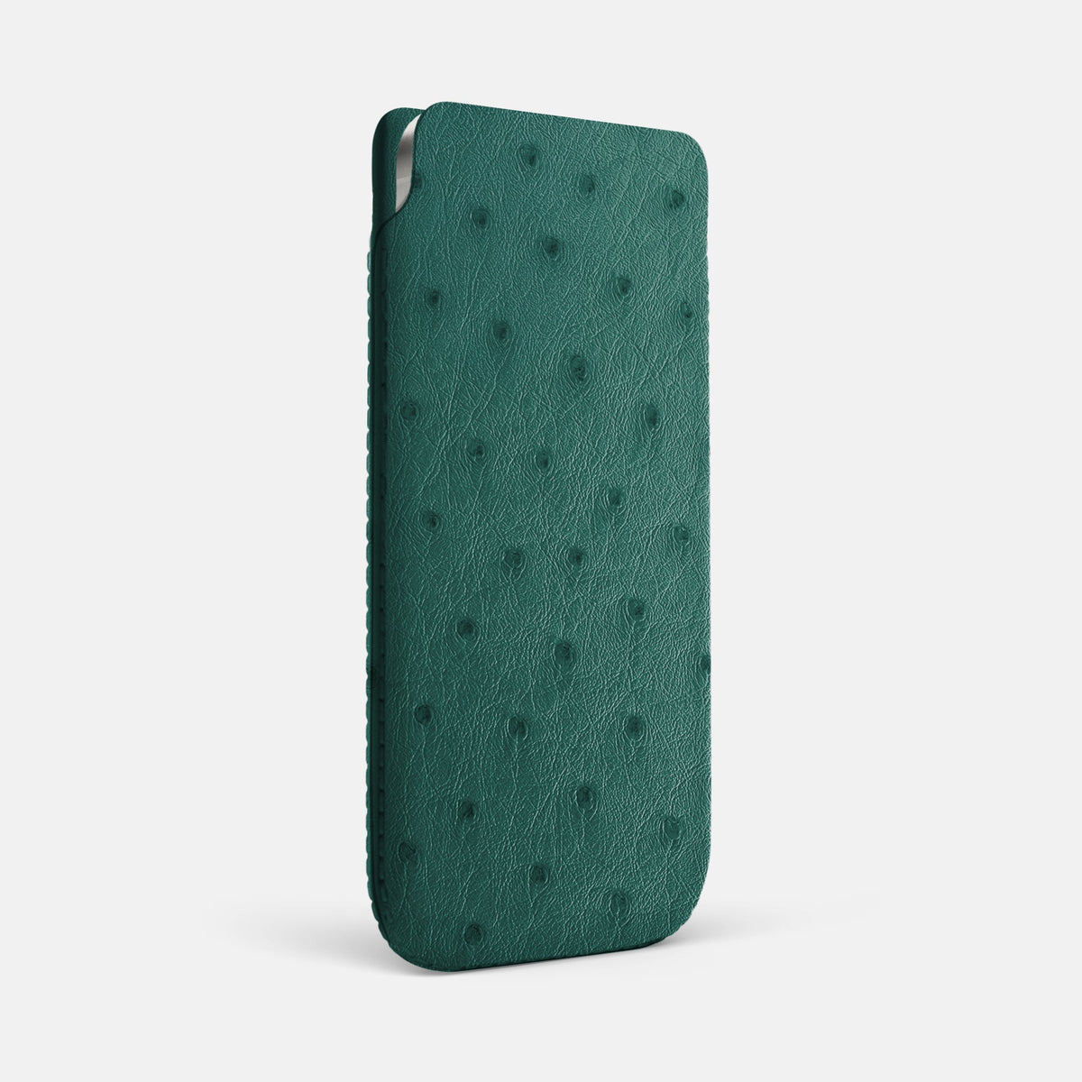 Pouch Case For iPhone 18 Pro Max In Ostrich -2 | Forest-Green