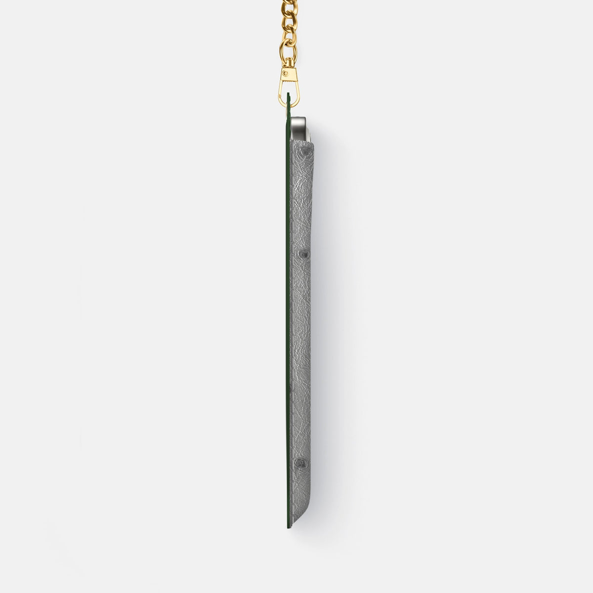 Crossbody Bag For iPhone 18 Pro Max In Ostrich -4 | Silver-Gold