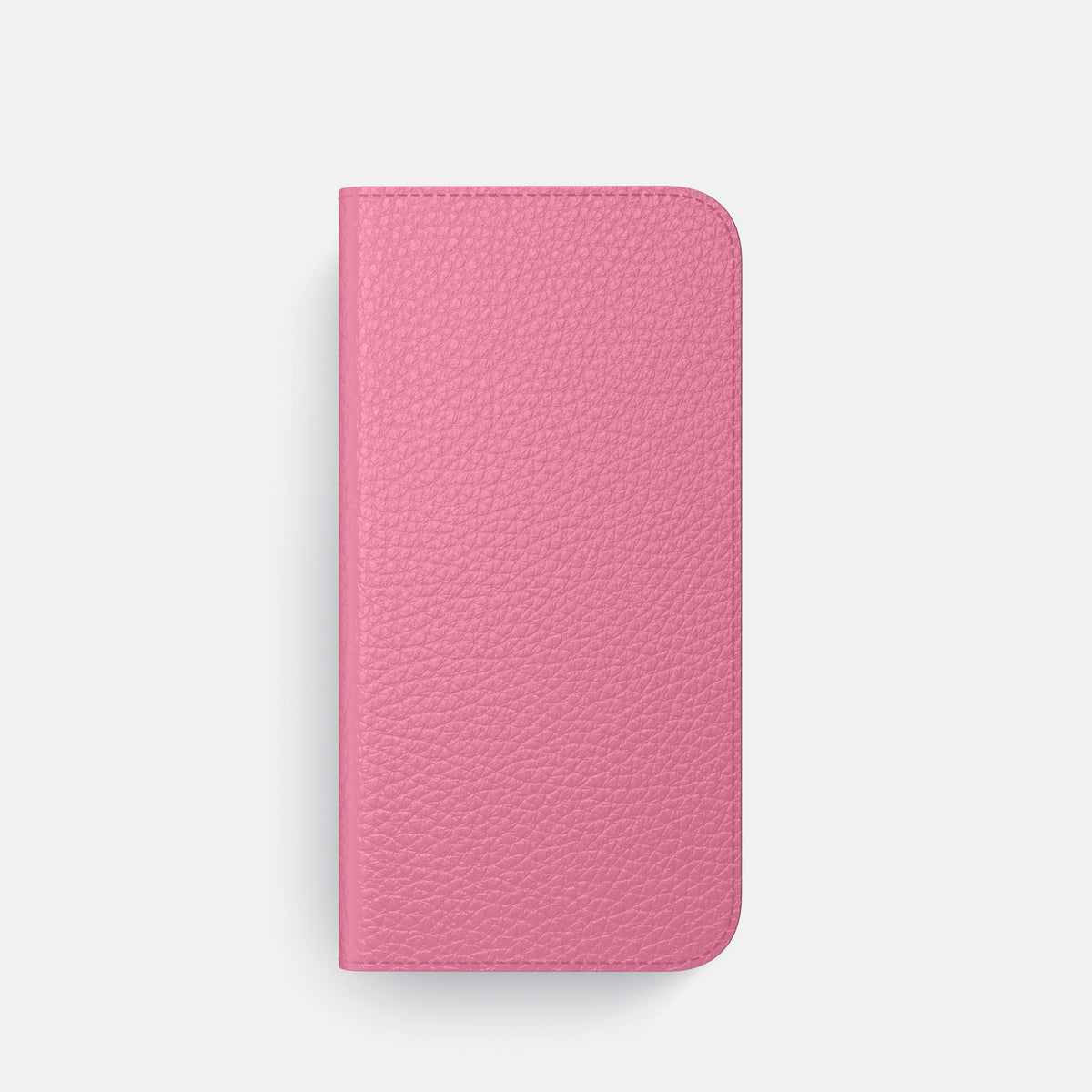 Folio Case with Card For iPhone 18 Pro In Calf -4 | Pink-Steel