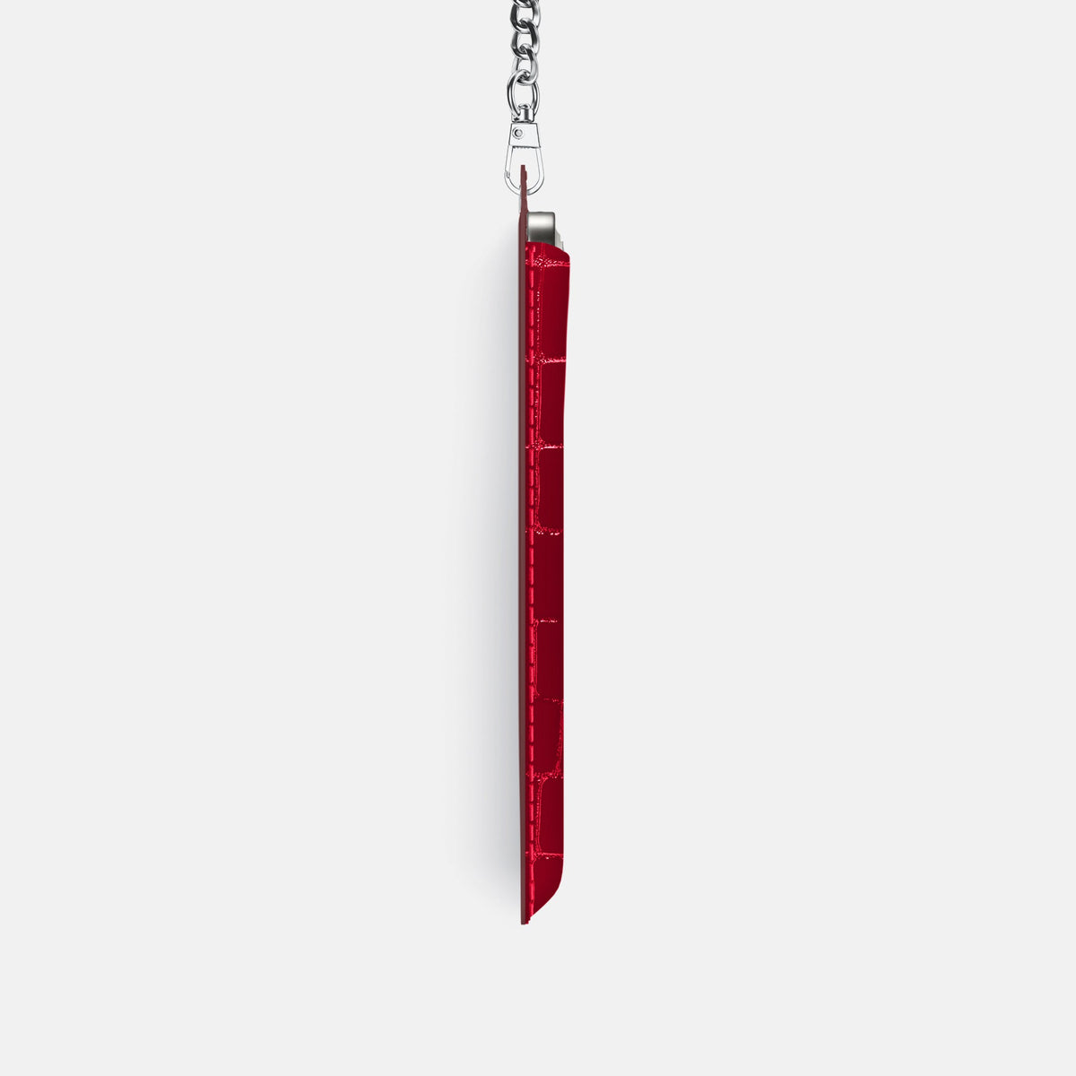 Crossbody Bag For iPhone 18 Pro In Shiny Alligator -4 | Cherry-Steel