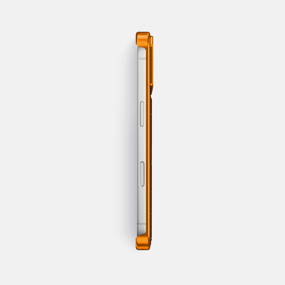Metal Case For iPhone 17 Pro Max In Shiny Alligator -3 | Brown-Orange