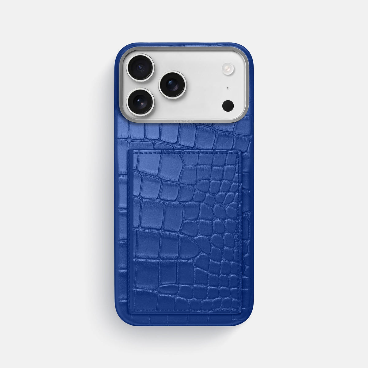 Bi-Fold Case For iPhone 18 Pro Max In Alligator -1 | Royal-Blue-Steel